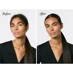 Oribe Supershine stick open showing balm texture and easy glide for touch-ups