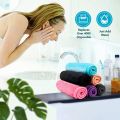 Orighty cloth next to hand showing 12x6 inch size for full-face coverage