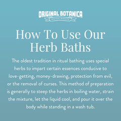 Original Botanica herb blend close-up revealing botanical texture and purity