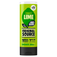 Original Source front packaging showing 250 ml bottle and zesty label benefit: clear product identity