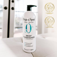 Original Sprout creamy conditioner texture highlighting nourishing feel