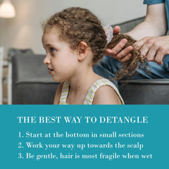 Original Sprout used by family members to detangle hair quickly and gently