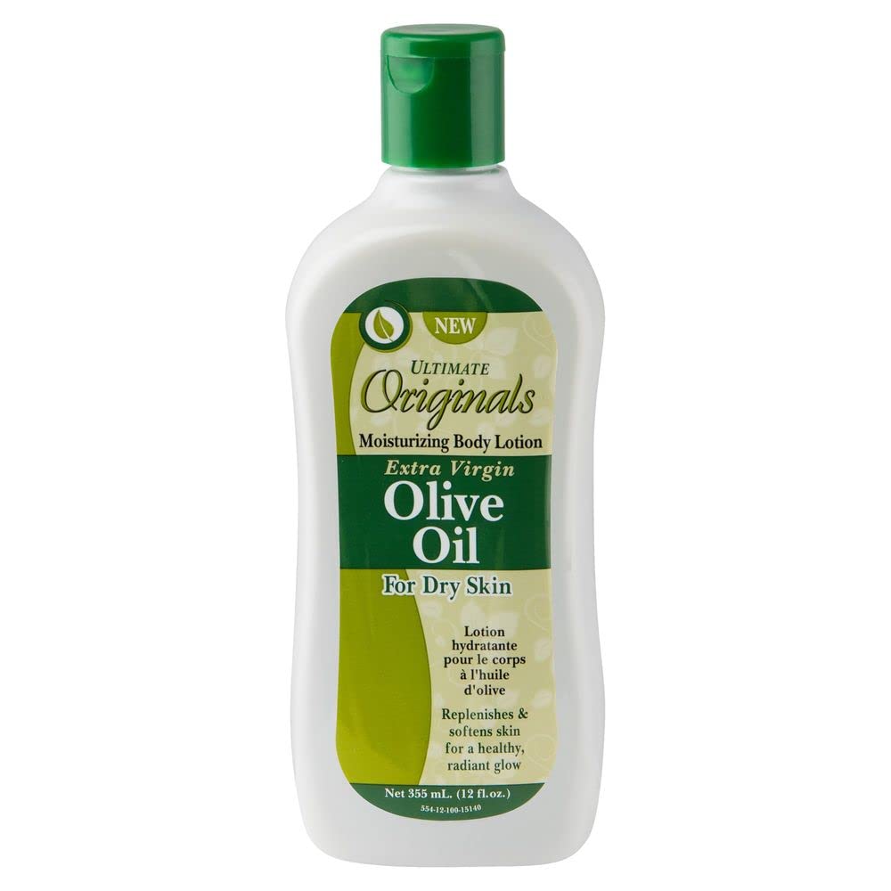 Originals by Africa's Best front label showing 12oz bottle and moisturizing benefits