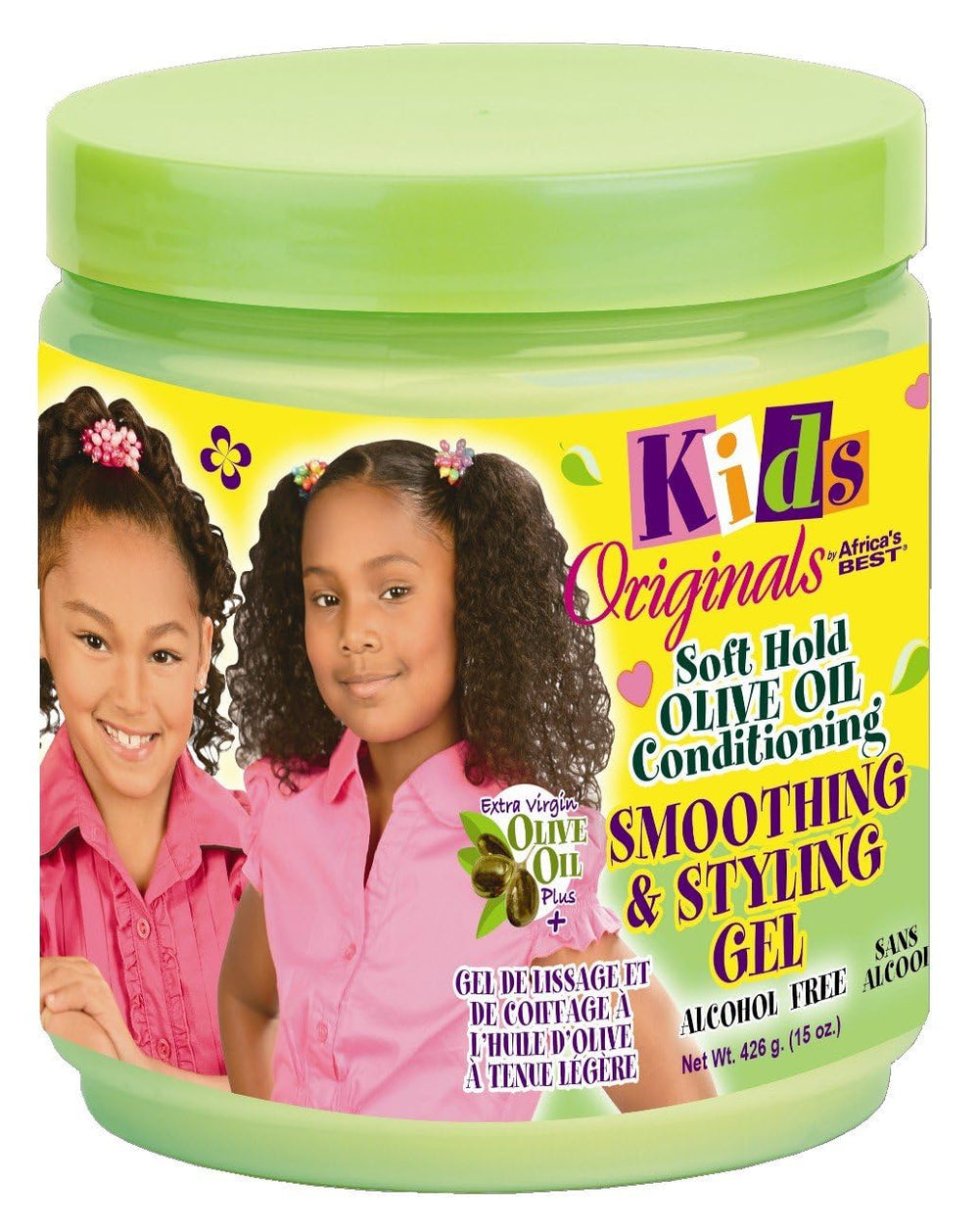 Originals by Africa's Best applied to damp hair demonstrating frizz control and shine