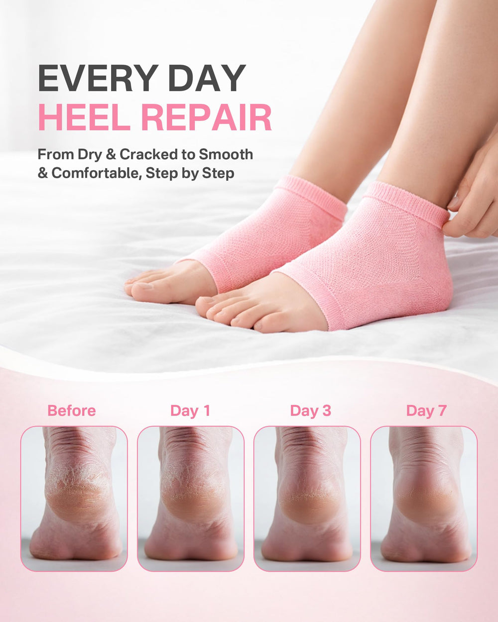 Originbuty close-up of silicone gel lining with nourishing oils benefit
