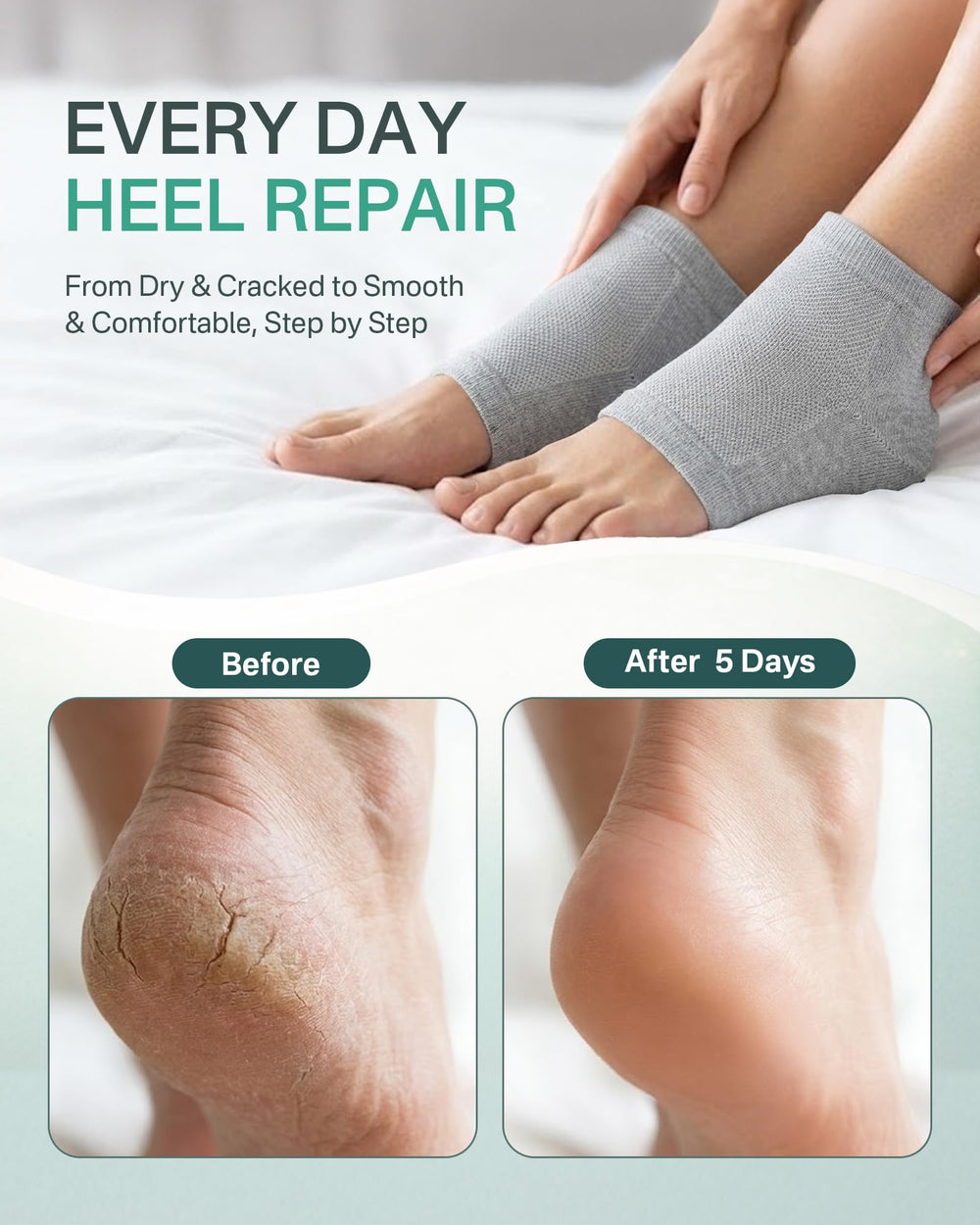 Originbuty close-up of silicone gel pad texture, highlights concentrated moisture retention