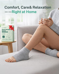 Originbuty retail packaging with two pairs displayed, ready for home foot care routines