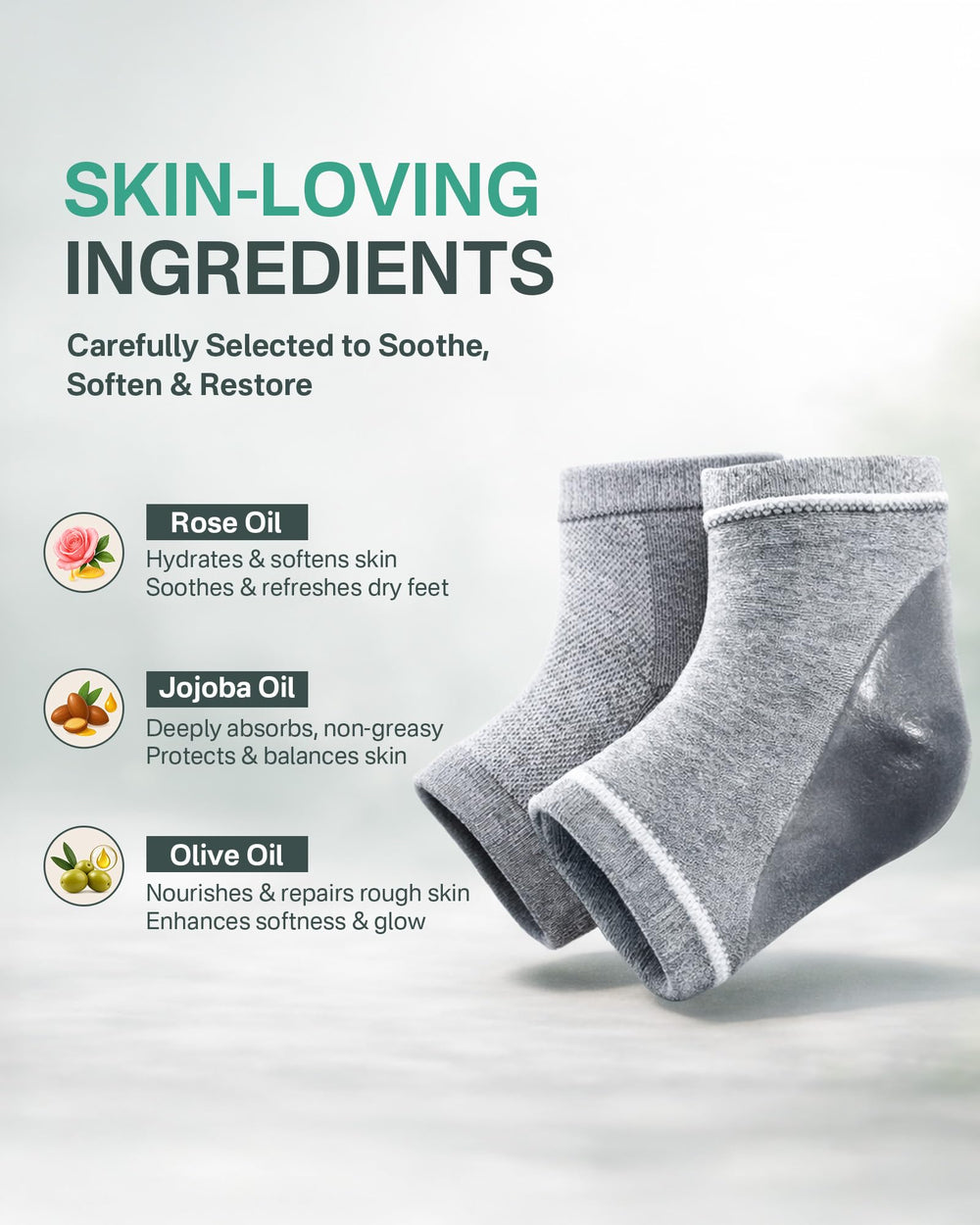 Originbuty side profile showing heel cushion support, reduces friction and increases comfort