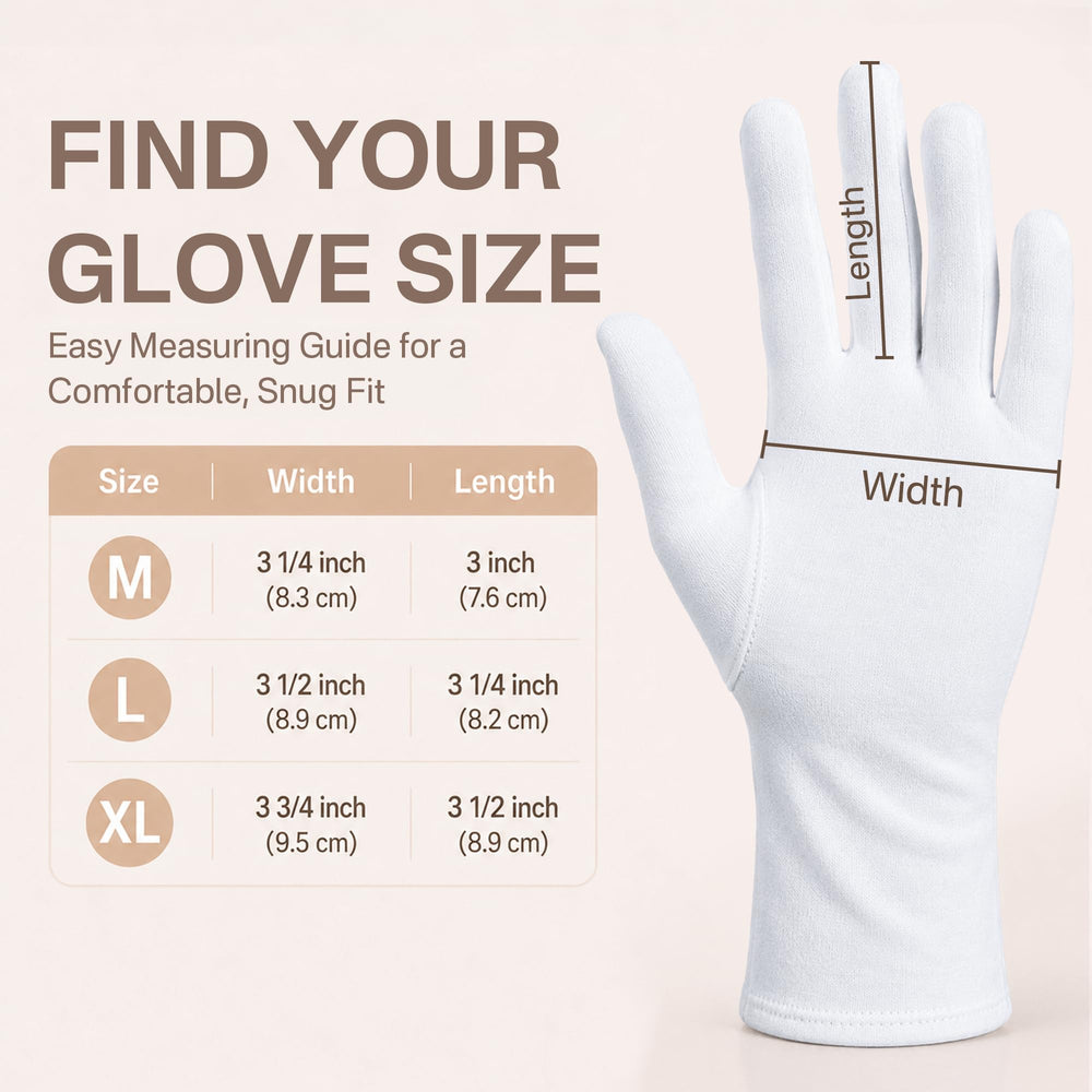 Originbuty gloves beside ruler showing XL dimensions for better fitting hands