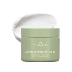 Origins jar front packaging showing SPF and benefits for daily protection