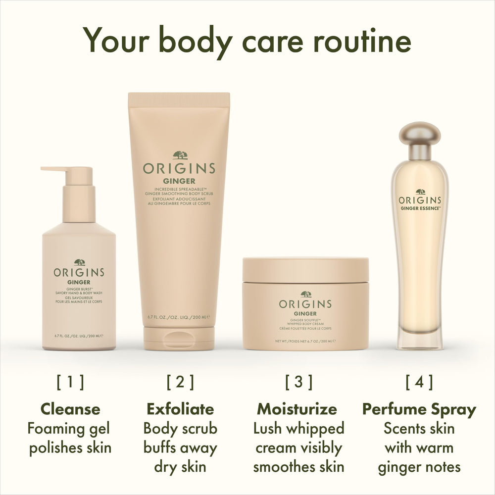 Origins cream placed in a bathroom setting suggesting daily routine use