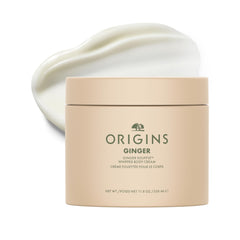 Origins jar front view showing label and jumbo size benefits