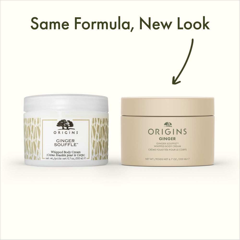 Origins close-up of whipped texture that spreads easily and hydrates