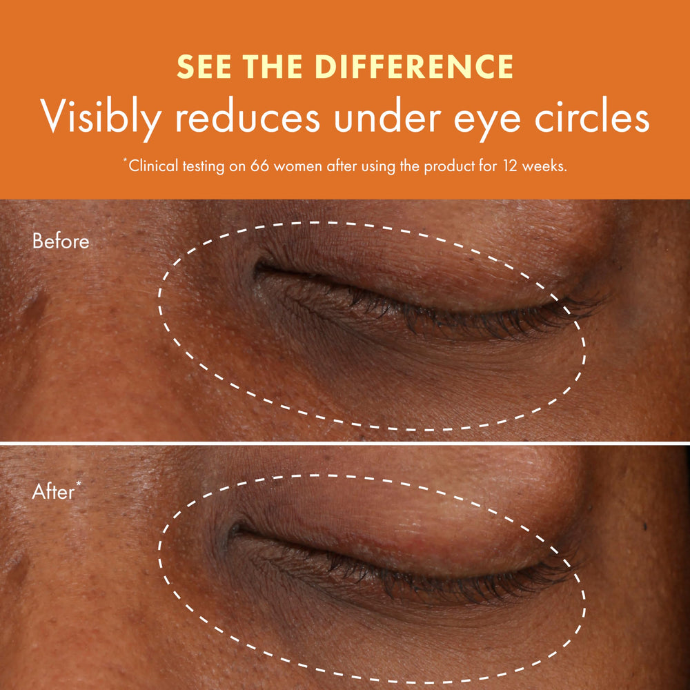 Origins GinZing demonstration applying cream under eye to show quick absorption and primer-like effect
