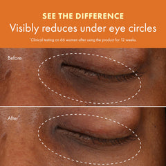 Origins GinZing demonstration applying cream under eye to show quick absorption and primer-like effect