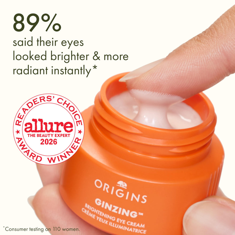 Origins GinZing cream texture close-up demonstrating smooth hydrating finish