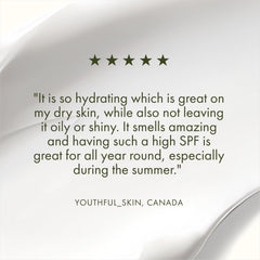 Origins label closeup showing active UV filters and ingredient information