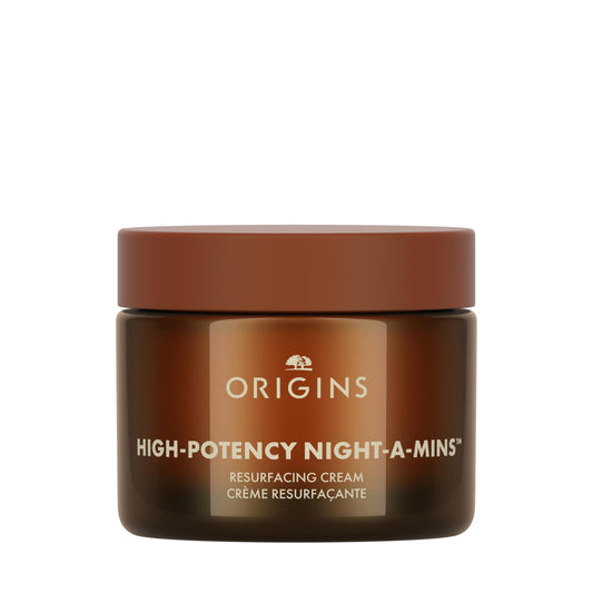 Origins jar front label showing product and benefits