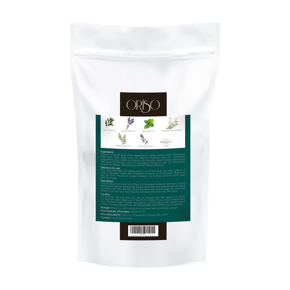 ORISO open jar texture of salts and botanicals showing soothing minerals