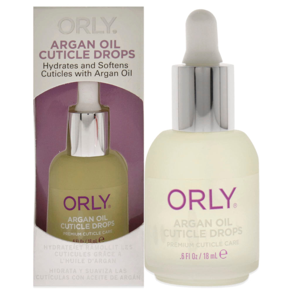 Orly argan oil cuticle drops front bottle showing label and size benefit hydration