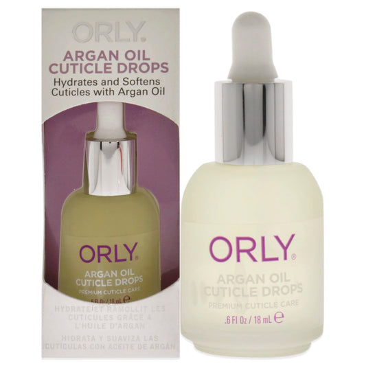 Orly argan oil cuticle drops front bottle showing label and size benefit hydration