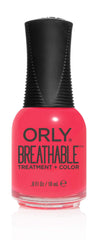 Orly brush applying Pep In Your Step showing smooth even coverage
