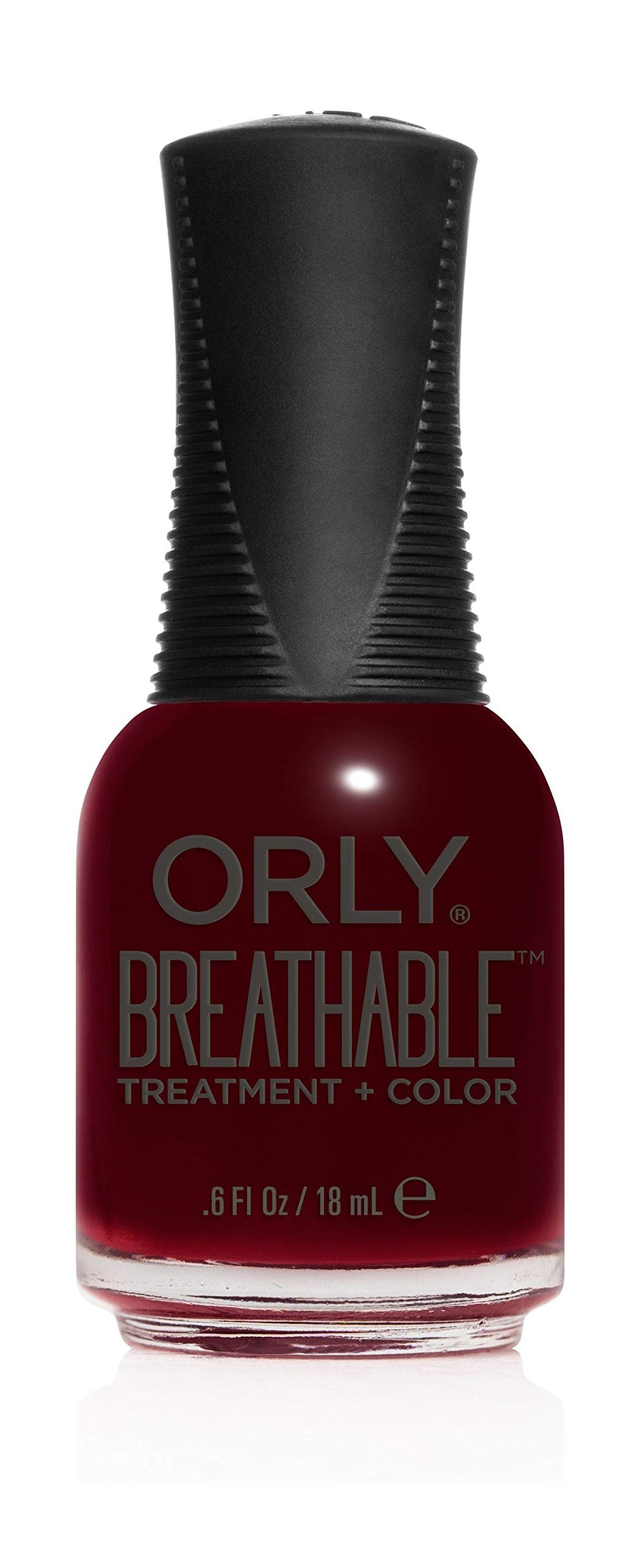 Orly brush and glossy nail detail highlighting smooth finish and hydration