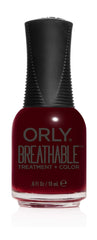 Orly brush and glossy nail detail highlighting smooth finish and hydration
