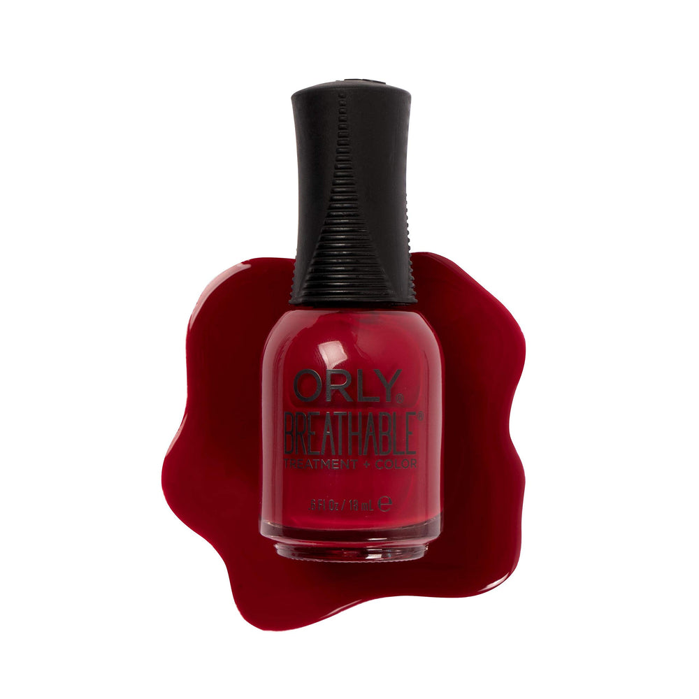 Orly bottle front packaging showing Namaste Healthy shade and benefit