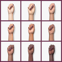 Orly swatch on nails in a lifestyle setting showing long-lasting color