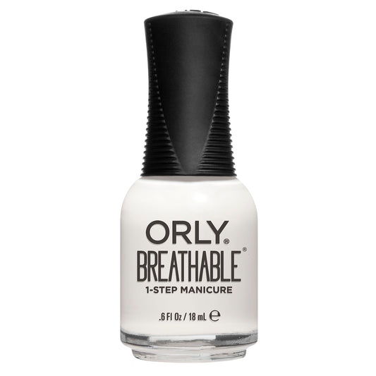 Orly bottle front view showing white tips and sleek label benefit hydration