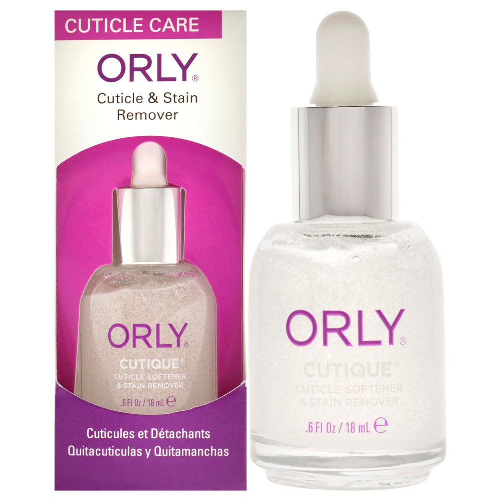 ORLY Cutique front label showing compact bottle and clear benefit