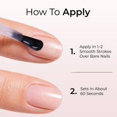 Orly bottle in hand for scale showing compact 18 ml size and travel-friendly benefit