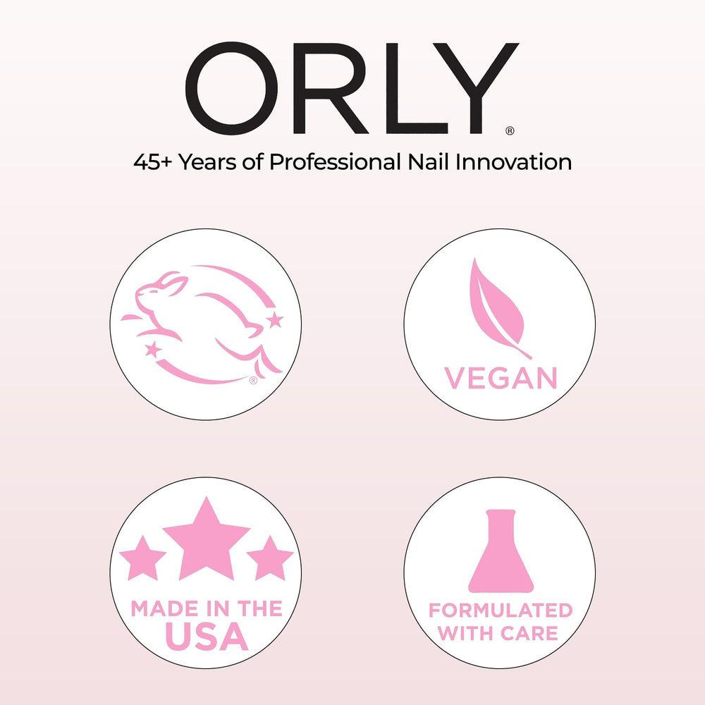 Orly in lifestyle minimal manicure setting showing matte, modern finish benefit