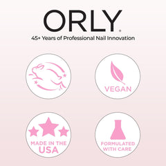 Orly in lifestyle minimal manicure setting showing matte, modern finish benefit