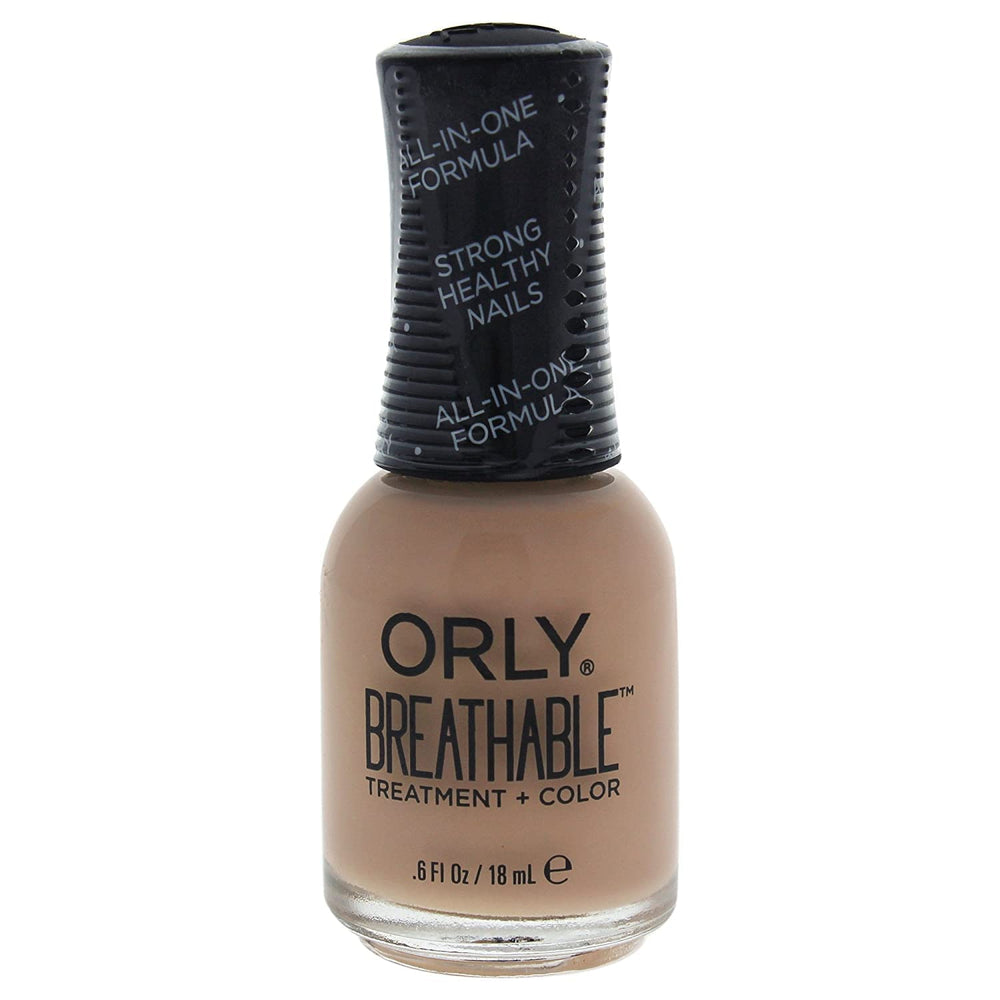 Orly bottle front view showing Manuka Me Crazy color and clear label, nourishing finish