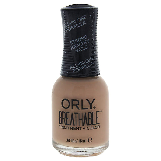 Orly bottle front view showing Manuka Me Crazy color and clear label, nourishing finish