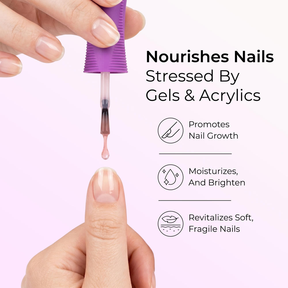 Orly Nailtrition close-up of nail plate texture improving smoothness