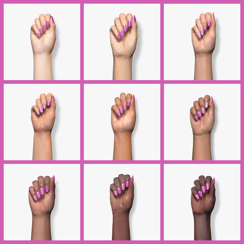 Manicure using Orly She's a Wildflower showing durable color and polished look on hands