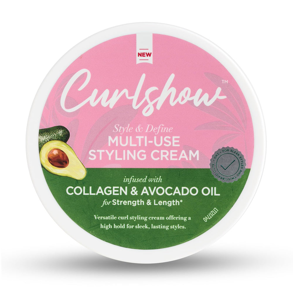 ORS ingredients collage with collagen and avocado oil for nourishment