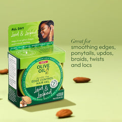 ORS side label ingredient list showing olive and sweet almond oils
