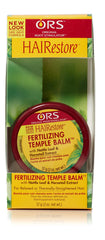 ORS HAIRestore front packaging of 2 oz temple balm showing label and size for targeted care