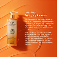 rich lather foam from ORS shampoo demonstrating deep-clean benefit