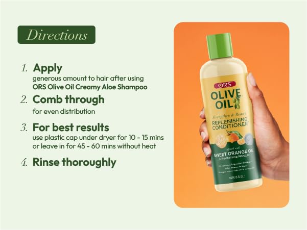 ORS conditioner placed on bathroom shelf in lifestyle scene for daily use