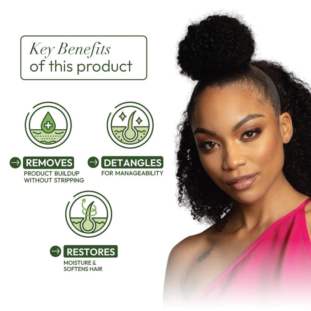 ORS conditioner texture close-up showing creamy consistency for deep moisture and detangling