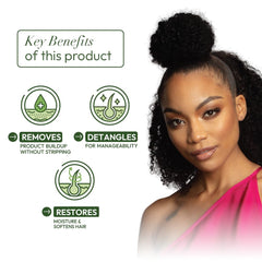 ORS conditioner texture close-up showing creamy consistency for deep moisture and detangling