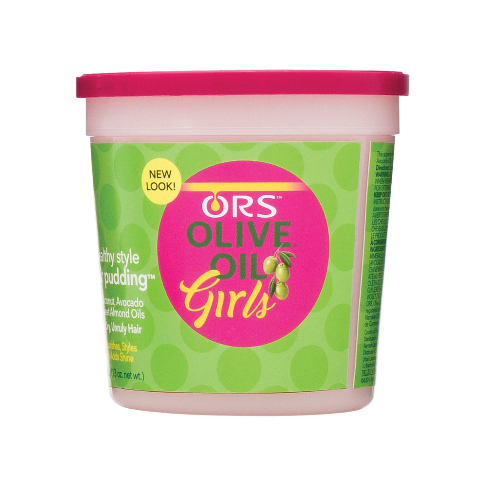 ORS Olive Oil hair pudding front packaging showing moisturizing shine