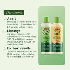 ORS bottles on bathroom shelf styled in a routine setting suggesting daily care and shine