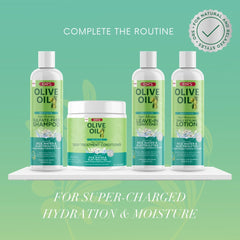 ORS lotion next to common objects to show 16 oz size and long-lasting supply advantage