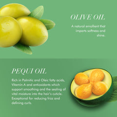ORS olive oil polisher before and after hair comparison showing reduced frizz and added glossy shine